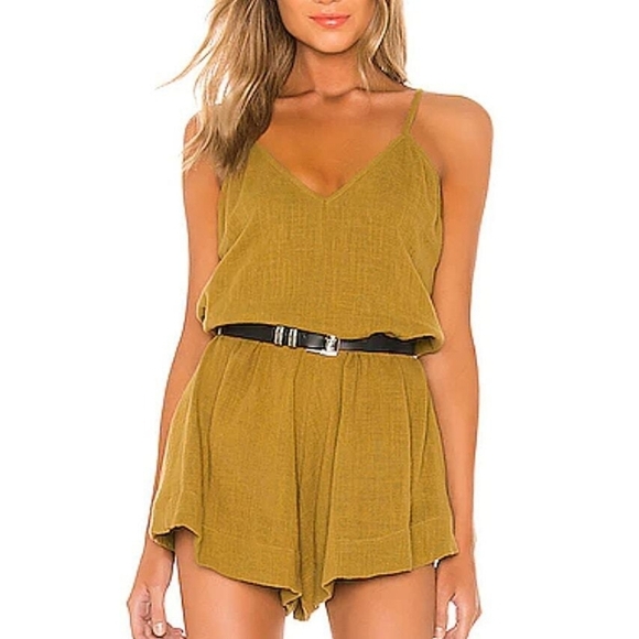 One Teaspoon Olive Oversized Romper - Picture 1 of 4